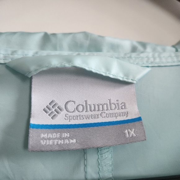 Columbia Flashback Water Resistant Hooded Windbreaker Plus Size - Picture 5 of 5